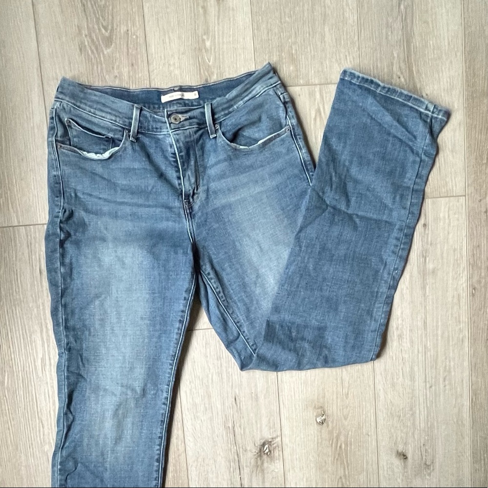 Levi’s 505 straight leg stretch jeans 8